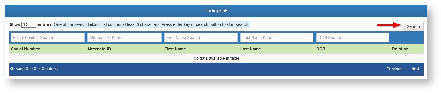 Web eXchange Documentation > Members - PC > Provider Member Claim Search Grid.jpg