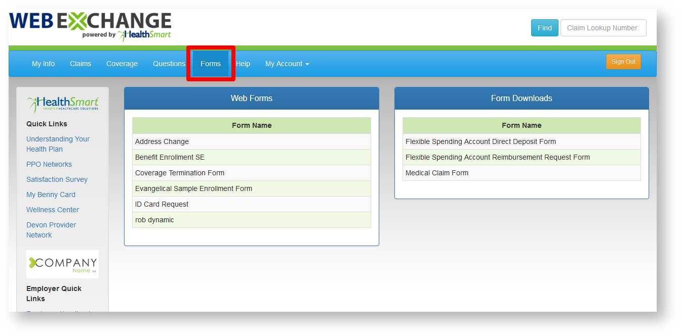 Web eXchange Documentation > Forms - MC > member-center-forms.png