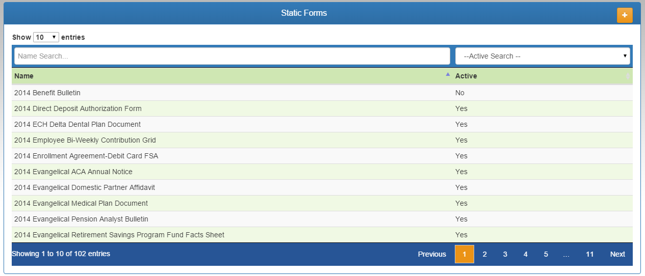 Web eXchange TPA Center Documentation > Forms > tpa-setup-forms-static-list.png