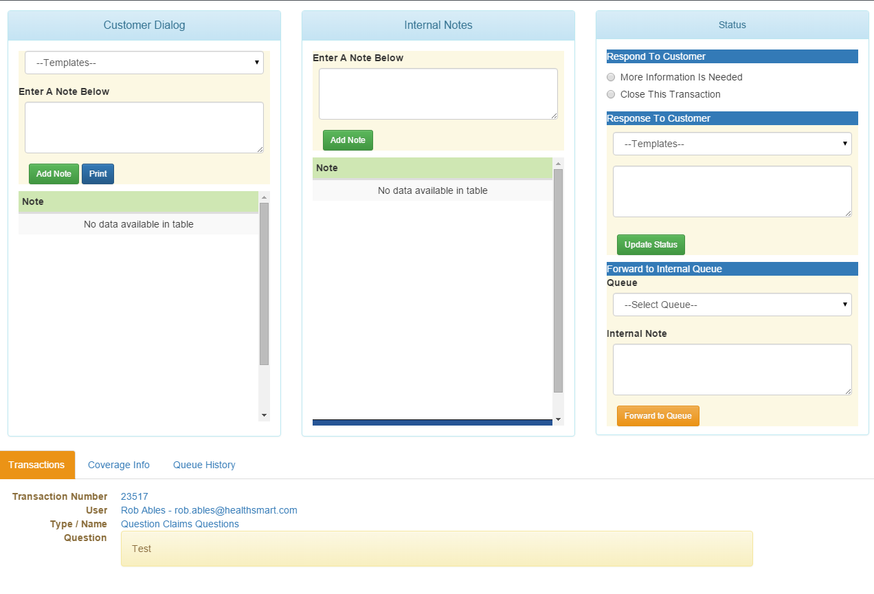 Queue Usage - Web eXchange TPA Center Documentation - HealthSmart ...