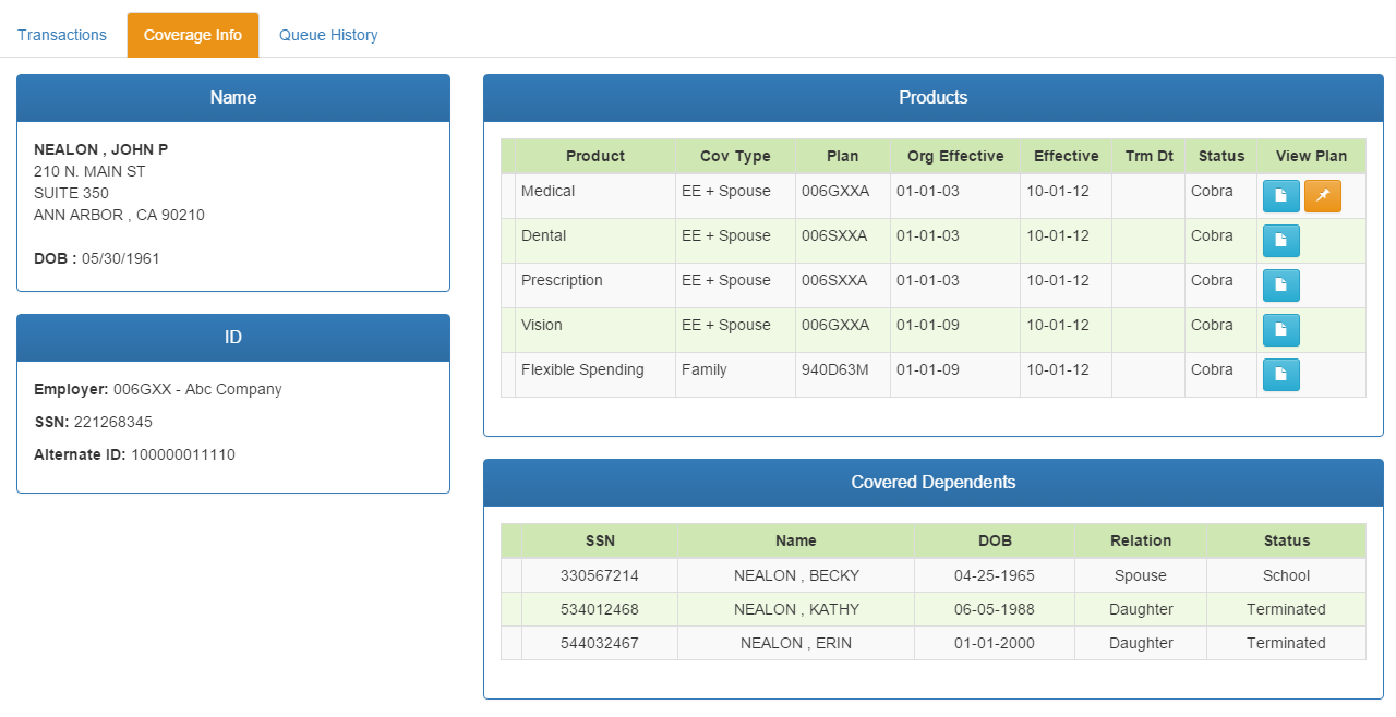 Queue Usage - Web eXchange TPA Center Documentation - HealthSmart ...